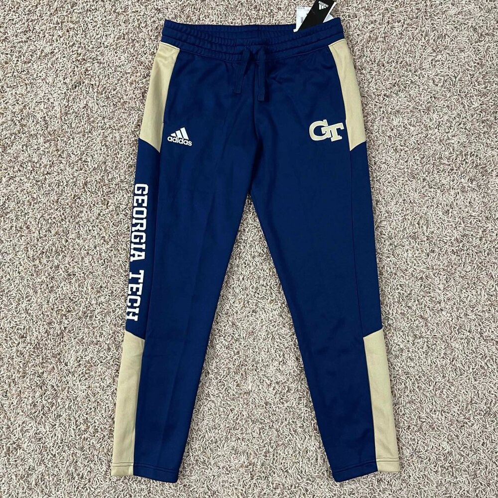 Adidas Women’s Georgia Tech Warm-Up Jogger Pants Sweatpants, Size Medium (New)